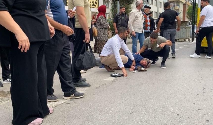 FECİ KAZADA YAŞLI KADIN AĞIR YARALANDI!