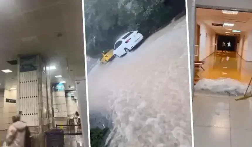 İSTANBUL'U SEL VURDU! EĞİTİME 1 GÜN ARA VERİLDİ