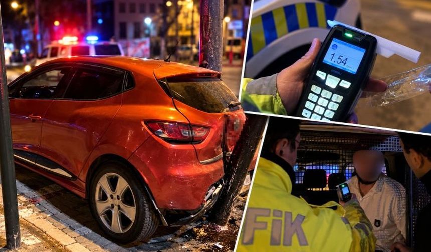 BURSA’DA ALKOLLÜ SÜRÜCÜNÜN KAÇIŞ PLANI KAZAYLA BİTTİ!