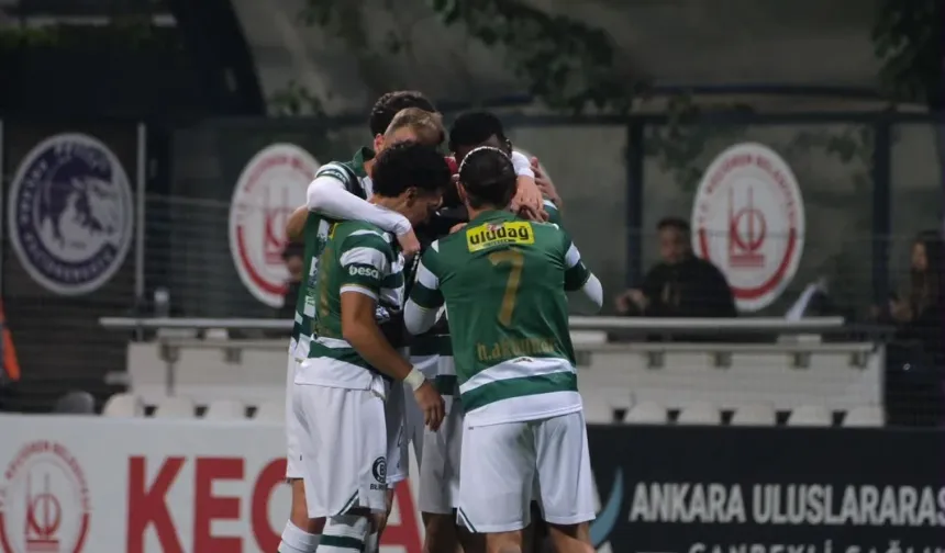 BURSASPOR LİDERLİĞE YÜKSELDİ!