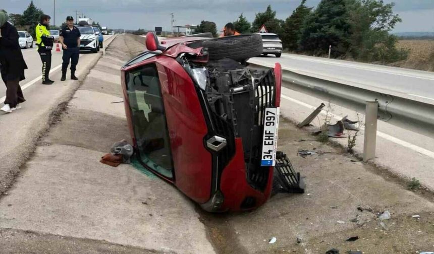 KARACABEY-BANDIRMA YOLUNDA KANALA UÇTU!
