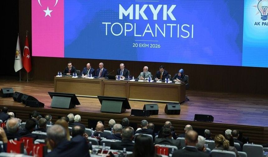 ERDOĞAN BAŞKANLIĞINDA AK PARTİ MKYK TOPLANDI