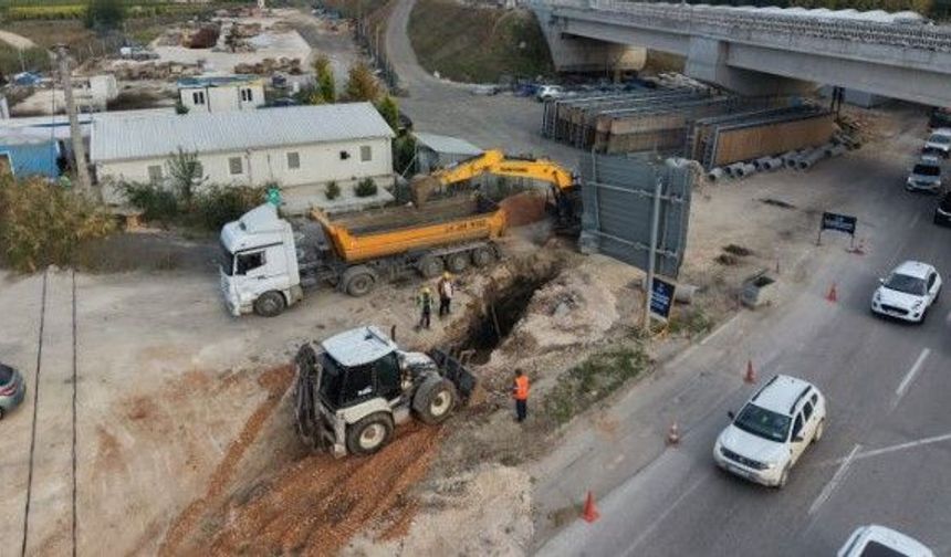 BURSA'DA ALTYAPI MESAİSİ SÜRÜYOR