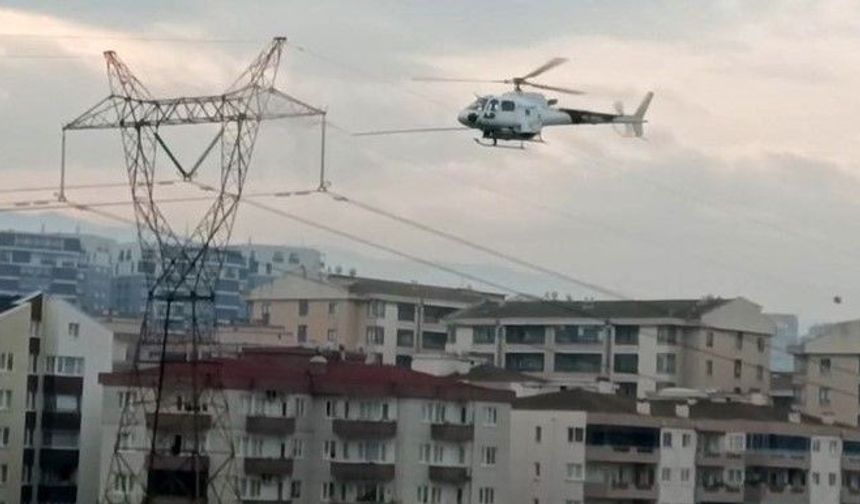 İLETİM HATLARINA HELİKOPTERLİ BAKIM!