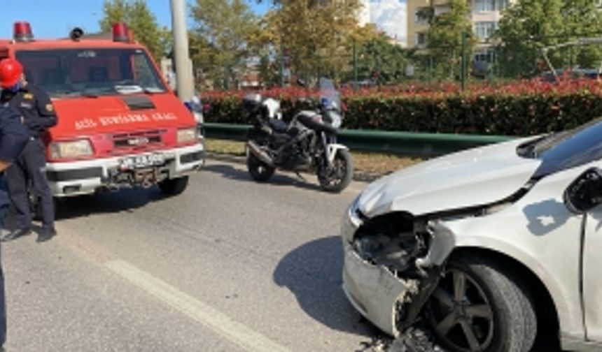 Bursa'da korkutan kaza! Trafik durma noktasına geldi