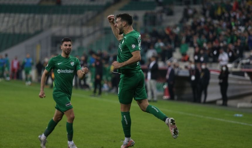 Bursaspor Boluspor'dan 3 puanı aldı