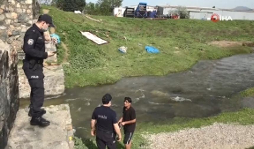 Bursa'da polisin dere mesaisi! Polisi görünce böyle kaçtılar