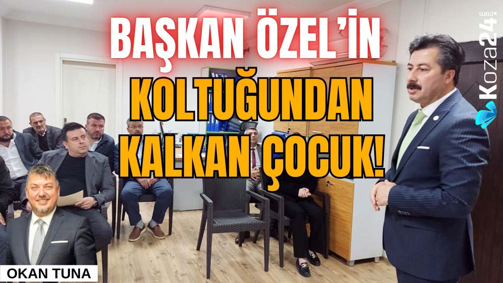 BAŞKAN ÖZEL’İN KOLTUĞUNDAN KALKAN ÇOCUK!