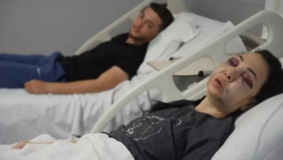 Kafede anneye feci dayak!