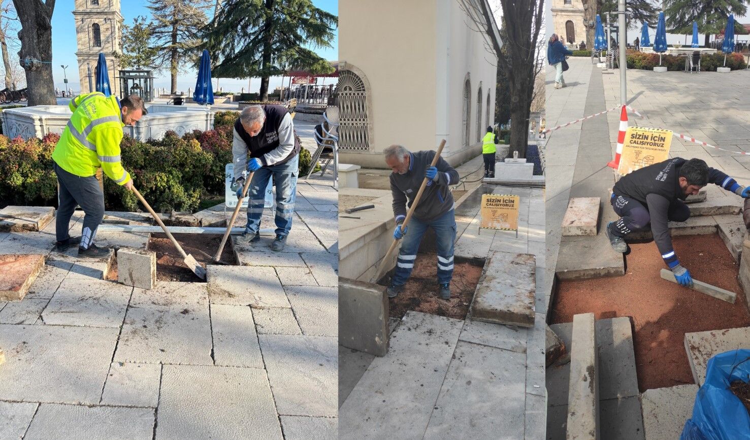 Tarihi Tophane Meydanı yenilendi