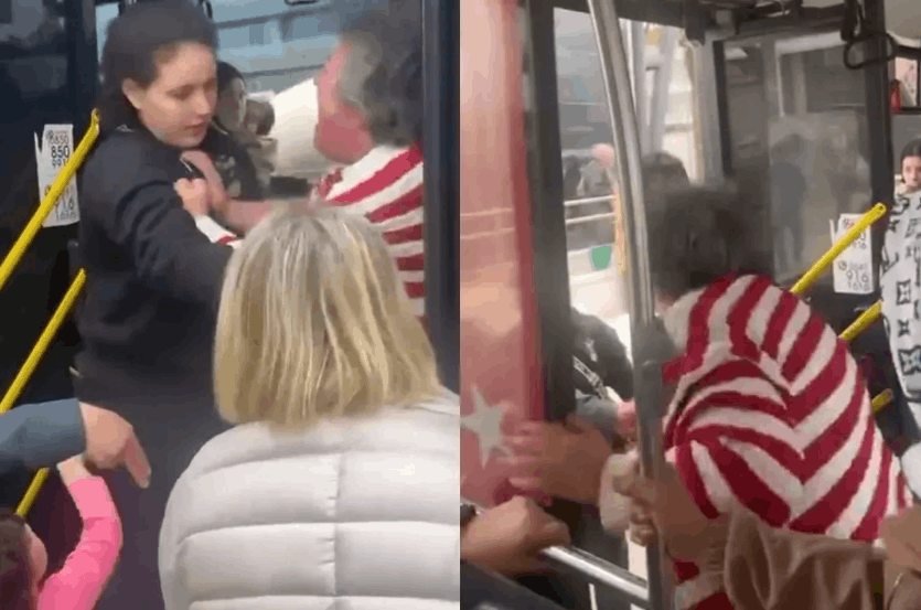 Otobüsteki kavgada şoförü ısırdı!