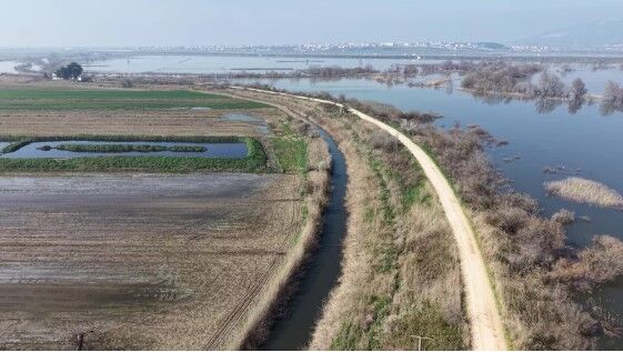 Bursa'da tarım arazileri sular altında