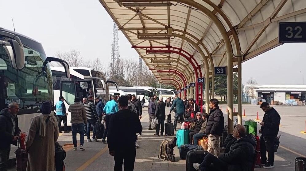 Bursa Terminali'nde bayram yoğunluğu