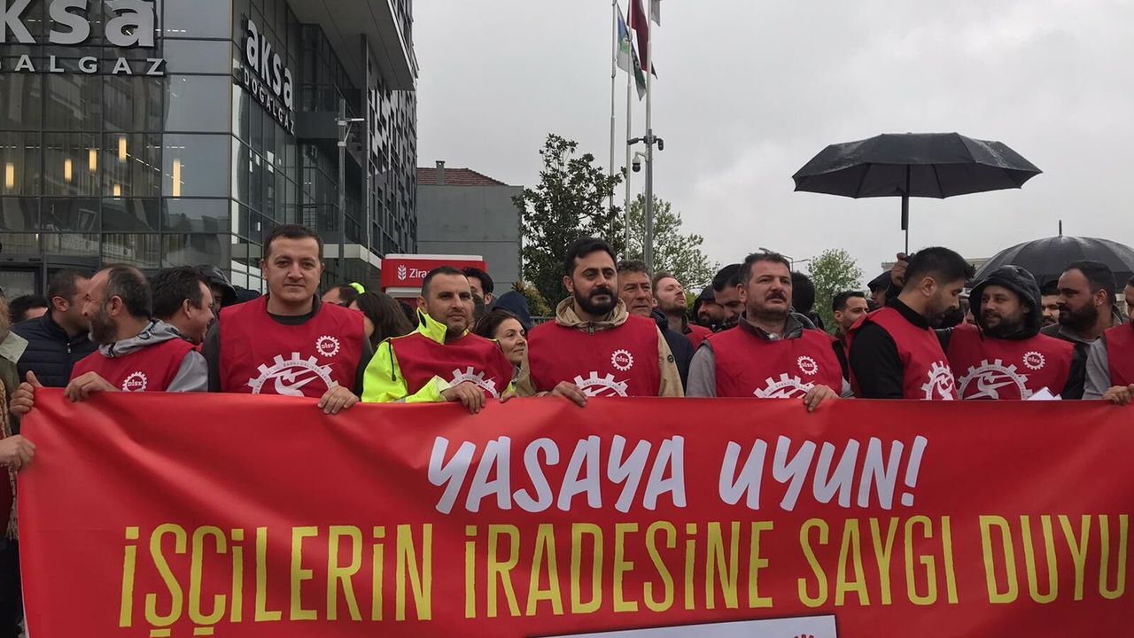 BURSAGAZ ÖNÜNDE PROTESTO