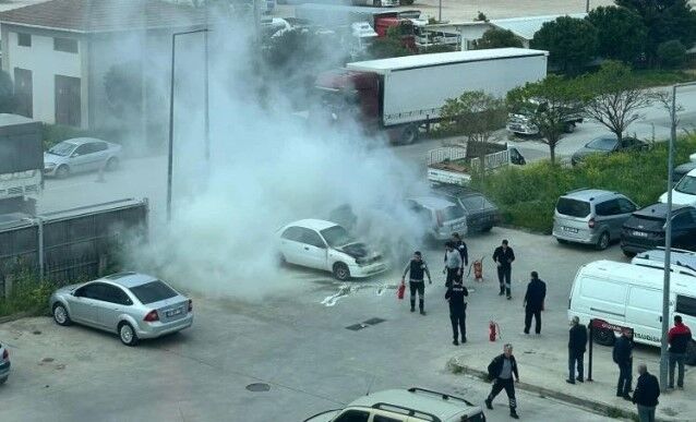 HASTANE OTOPARKINDA PANİK ANLARI!