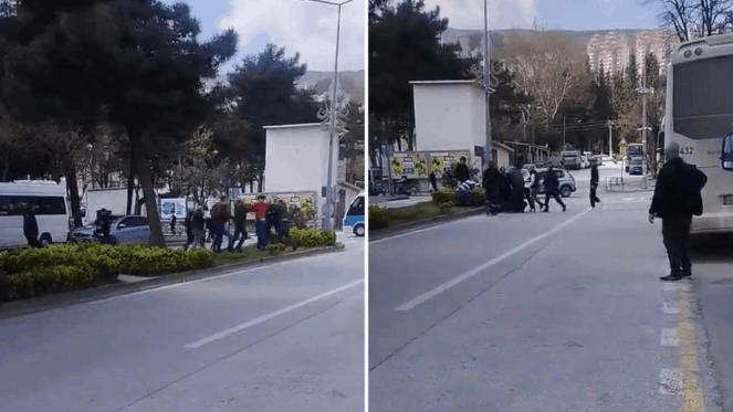 Park kavgasında yumruklar konuştu