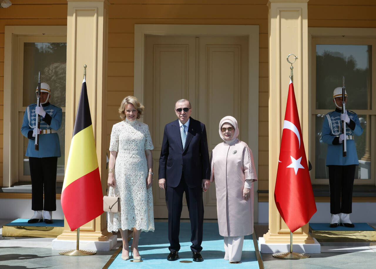 ERDOĞAN, BELÇİKA KRALİÇESİ’Nİ KABUL ETTİ