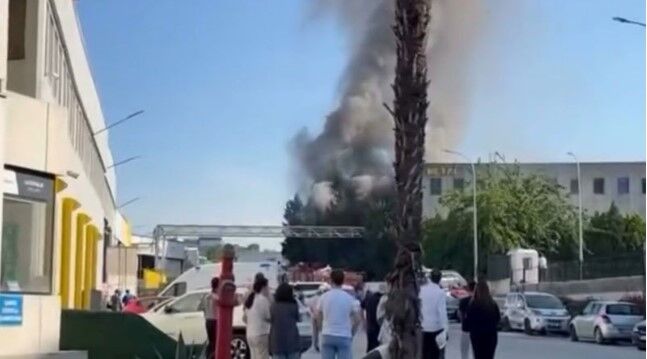 BURSA'DA FABRİKADA KORKUTAN YANGIN!