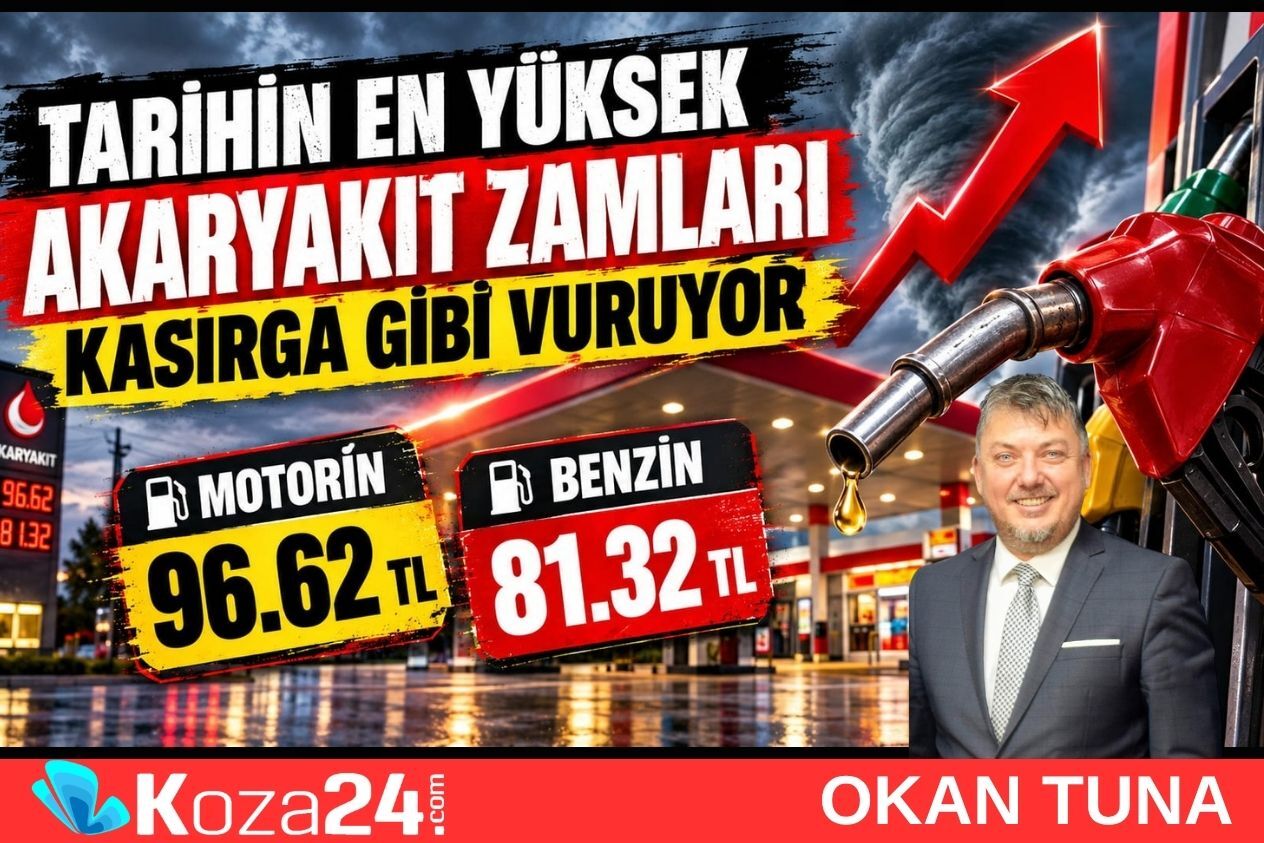 TARİHİN EN YÜKSEK AKARYAKIT ZAMLARI KASIRGA GİBİ VURUYOR