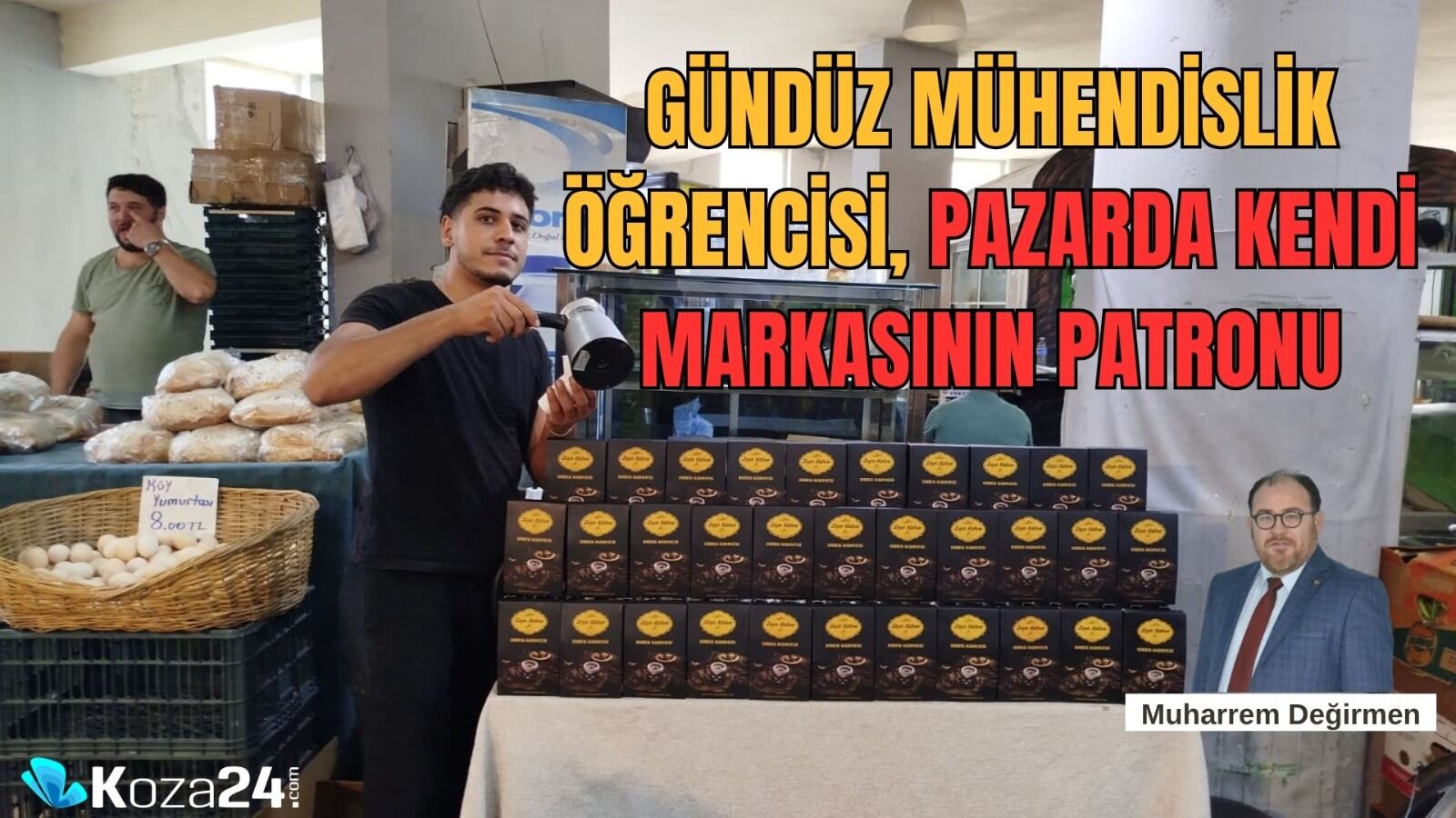 GÜNDÜZ MÜHENDİSLİK ÖĞRENCİSİ, PAZARDA KENDİ MARKASININ PATRONU